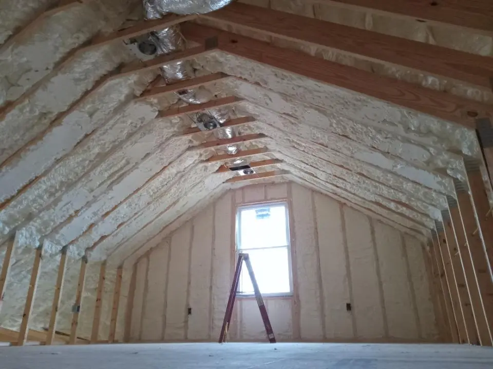 Spray foam roofing application for Crawl Space Insulation project in Texas City